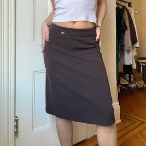 The Limited Brown Midi Skirt